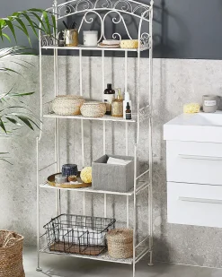 New Beliani Scaffale PADUA Metallo 61 cm 32 cm Bianco