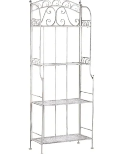 New Beliani Scaffale PADUA Metallo 61 cm 32 cm Bianco