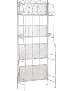 New Beliani Scaffale PADUA Metallo 61 cm 32 cm Bianco