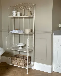 New Beliani Scaffale PADUA Metallo 61 cm 32 cm Bianco