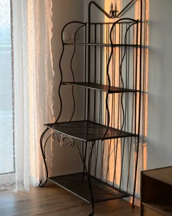 Beliani Scaffale PAVONA Metallo 94 cm 50 cm Nero