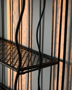 Beliani Scaffale PAVONA Metallo 94 cm 50 cm Nero
