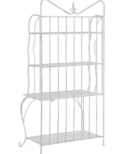 Best Beliani Scaffale PAVONA Metallo 94 cm 50 cm chiaro Beige
