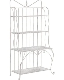 Best Beliani Scaffale PAVONA Metallo 94 cm 50 cm chiaro Beige