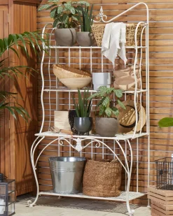 Best Beliani Scaffale PAVONA Metallo 94 cm 50 cm chiaro Beige
