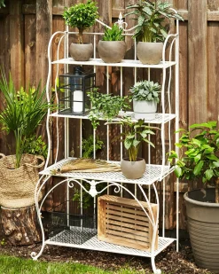 Best Beliani Scaffale PAVONA Metallo 94 cm 50 cm chiaro Beige