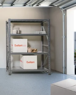 Best Beliani Scaffale per garage FIUGGI Metallo 60 cm Nero