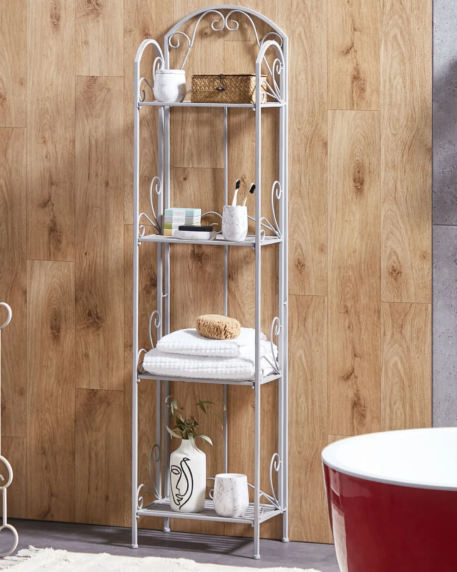 Sale Beliani Scaffale VALDIVIA Metallo Grigio