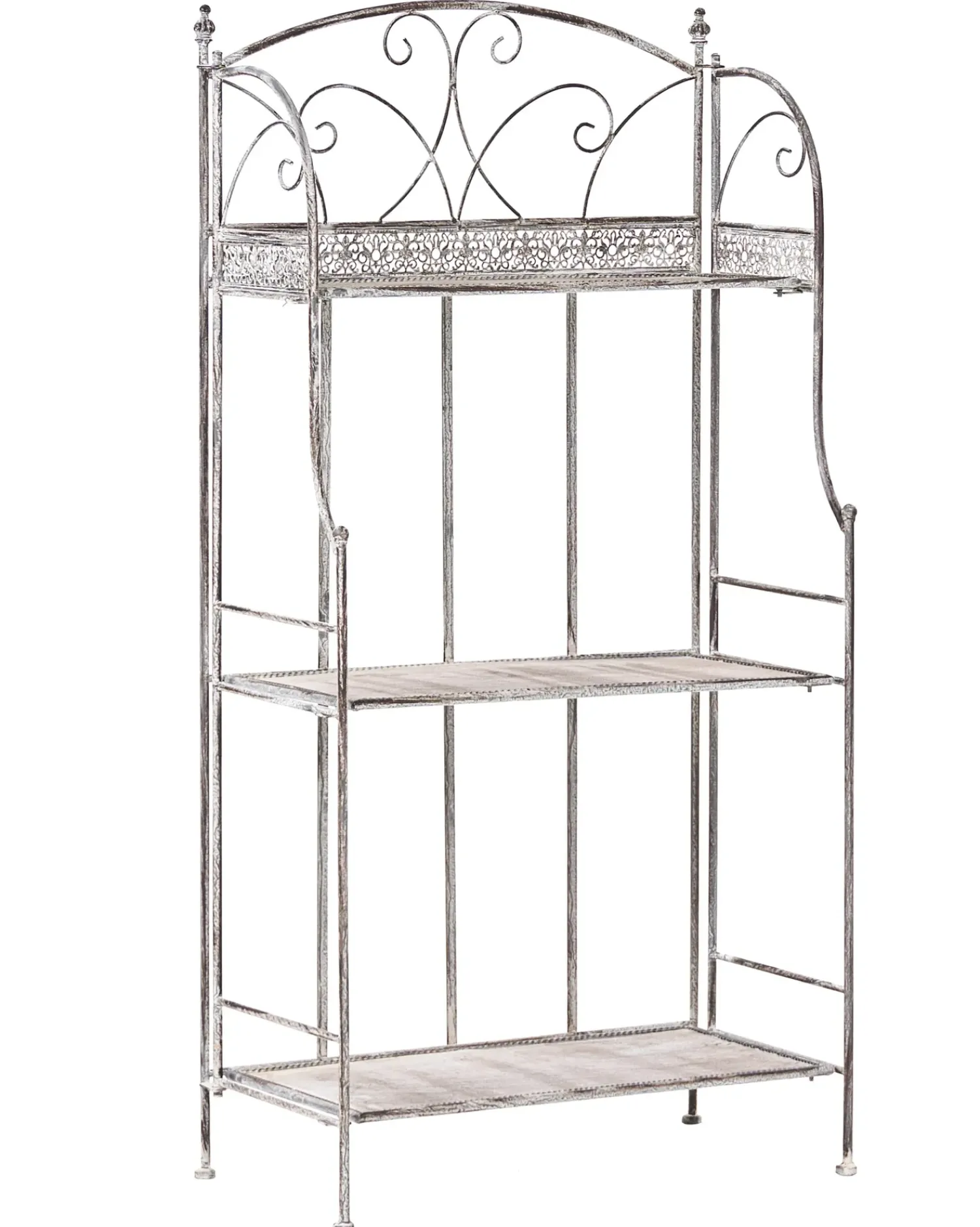 Clearance Beliani Scaffale VILLADOSE Metallo 60 cm 30 cm Grigio