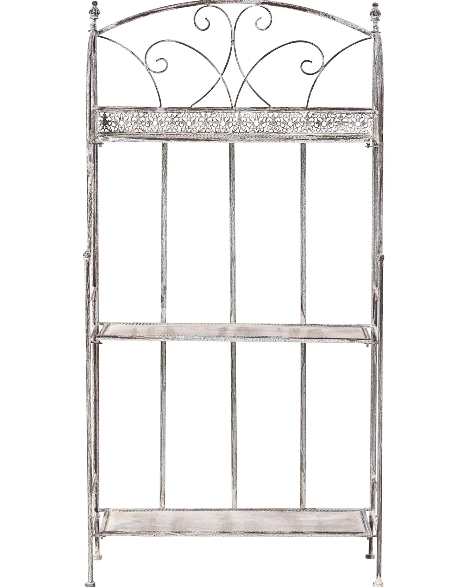 Clearance Beliani Scaffale VILLADOSE Metallo 60 cm 30 cm Grigio