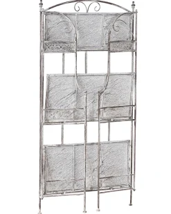 Clearance Beliani Scaffale VILLADOSE Metallo 60 cm 30 cm Grigio