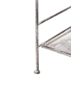 Clearance Beliani Scaffale VILLADOSE Metallo 60 cm 30 cm Grigio