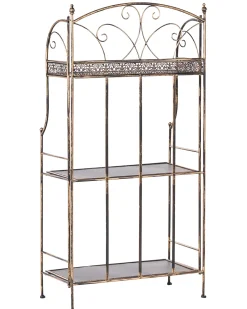 Best Beliani Scaffale VILLADOSE Metallo 60 cm 30 cm Nero