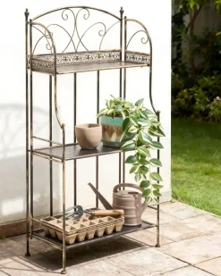 Best Beliani Scaffale VILLADOSE Metallo 60 cm 30 cm Nero