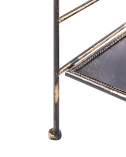 Best Beliani Scaffale VILLADOSE Metallo 60 cm 30 cm Nero