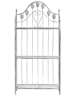 Beliani Scaffale VISANO Metallo 59 cm 30 cm Grigio