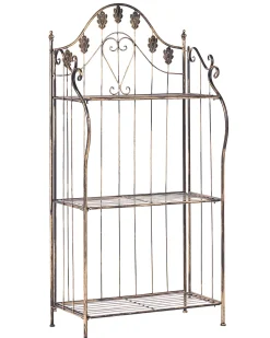 Online Beliani Scaffale VISANO Metallo 59 cm 30 cm Nero