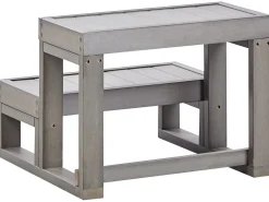 Outlet Beliani Scaletta per vasca idromassaggio LIMAY Grigio