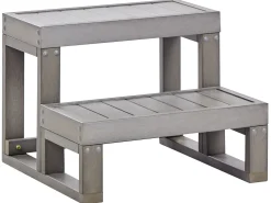 Outlet Beliani Scaletta per vasca idromassaggio LIMAY Grigio