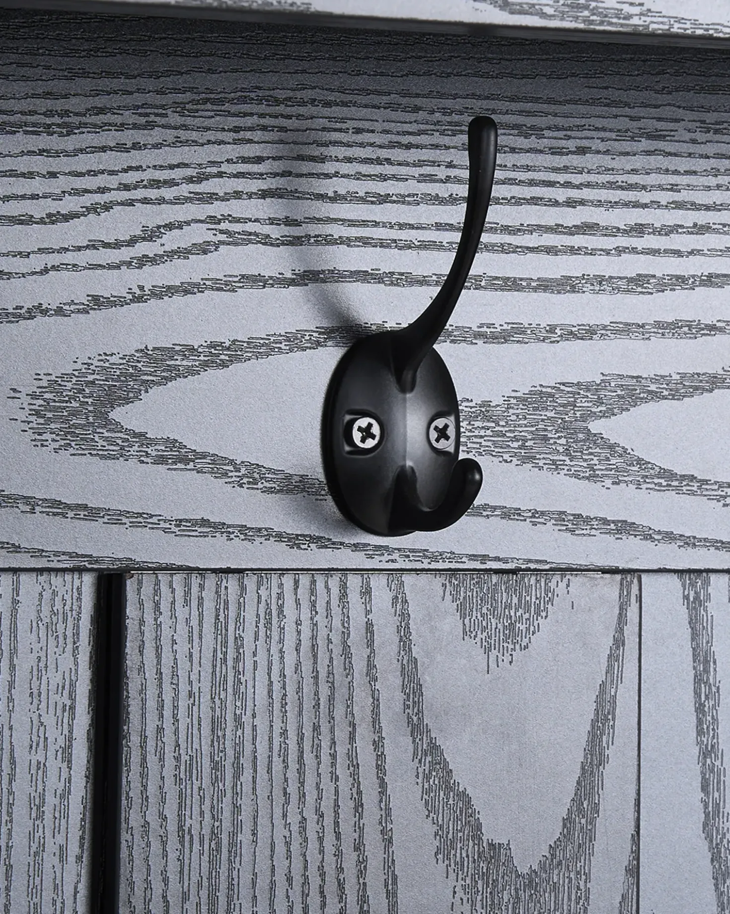 Scarpiera con appendiabiti DURACK Nero/Marrone chiaro