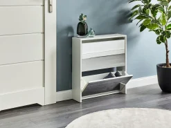 Scarpiera MIDFIELD con contenitore Bianco