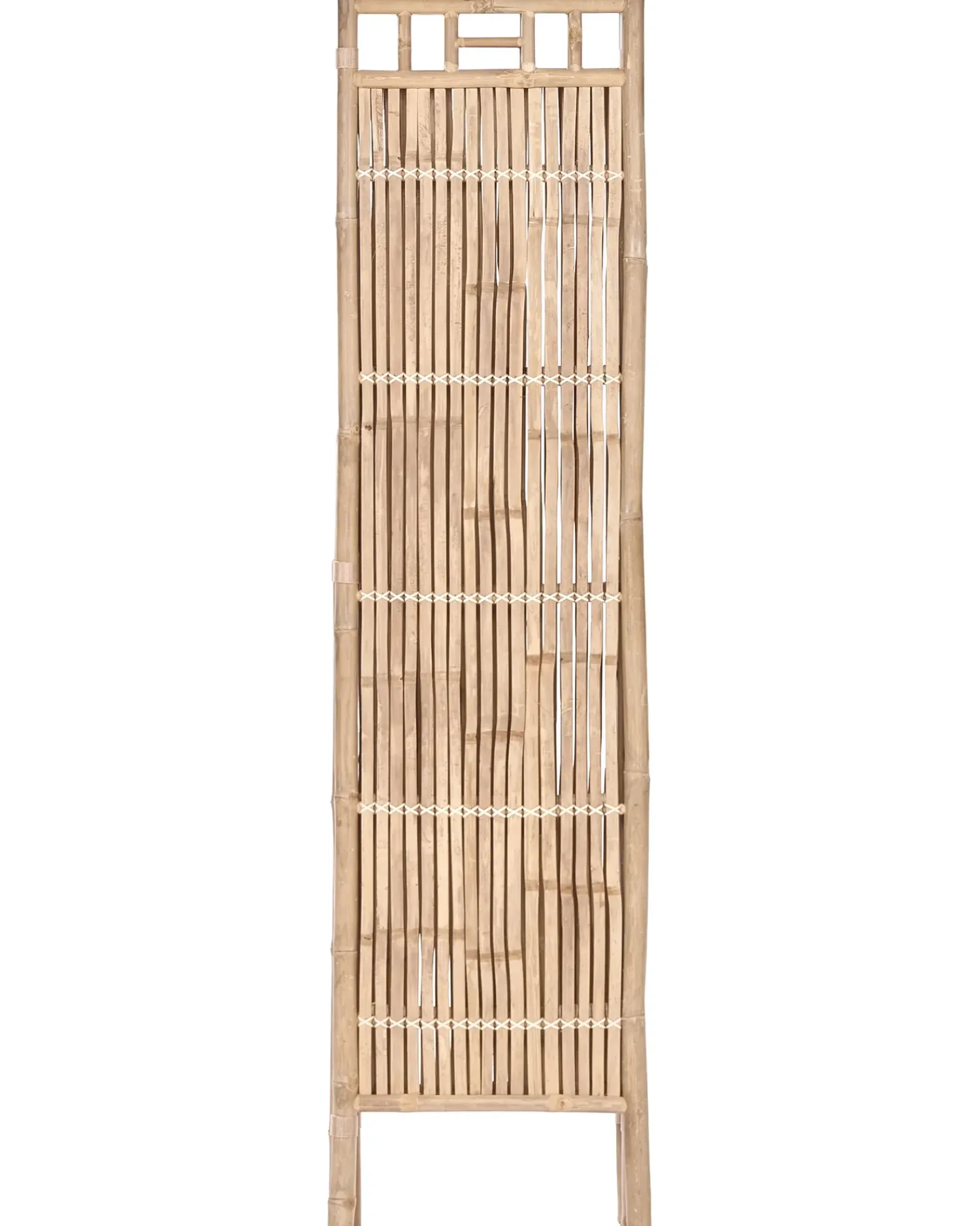 Clearance Beliani Schermo divisorio da giardino a 3 pannelli CEFALU Pieghevole chiaro Marrone