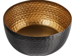New Beliani Scodelle decorative BANHA Metallo Nero Oro Nero