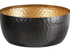New Beliani Scodelle decorative BANHA Metallo Nero Oro Nero