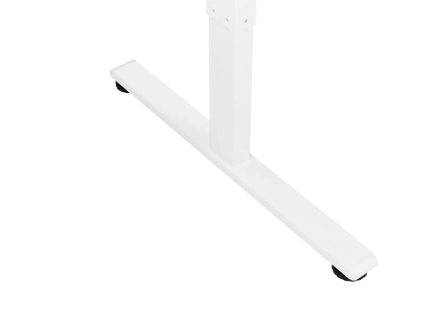 Scrivania angolare regolabile elettricamente DESTINES Bianco 160 cm 109 cm Lato Sinistro