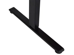 Scrivania angolare regolabile elettricamente DESTINES Bianco/Nero 160 cm 109 cm Lato destro