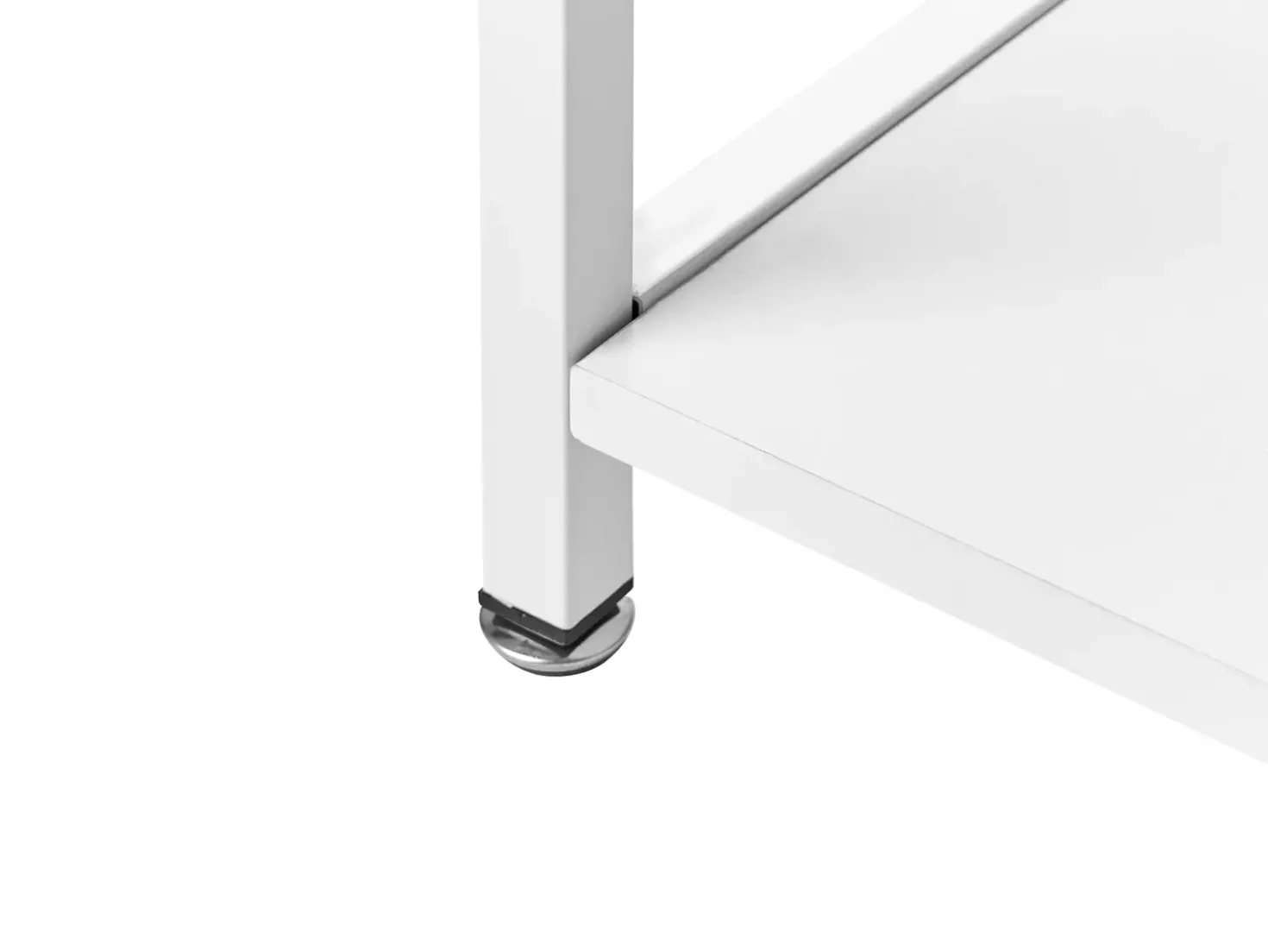 Scrivania CADDO Bianco 120 cm 60 cm con Ripiani