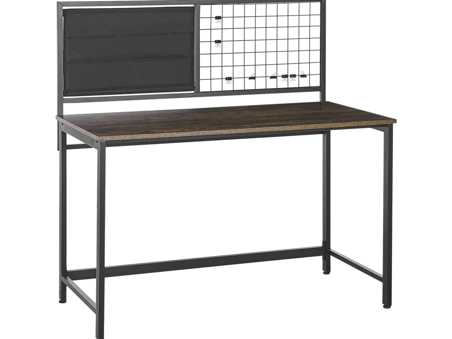 Scrivania con organizer VINCE Nero 118 cm 60 cm