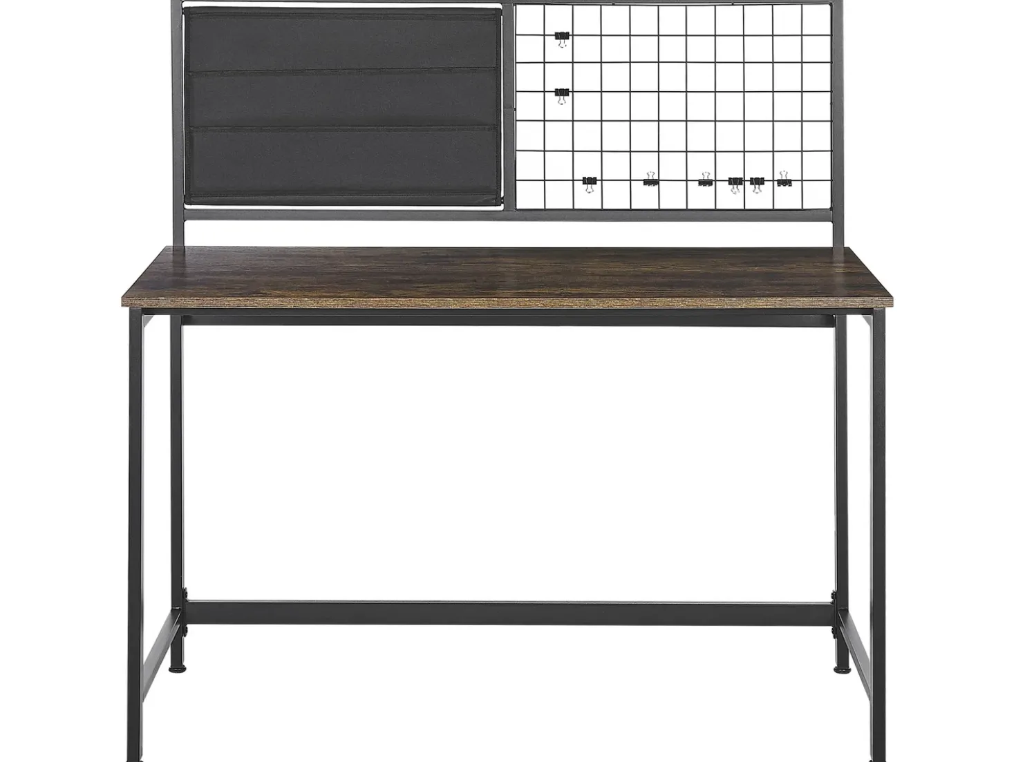 Scrivania con organizer VINCE Nero 118 cm 60 cm