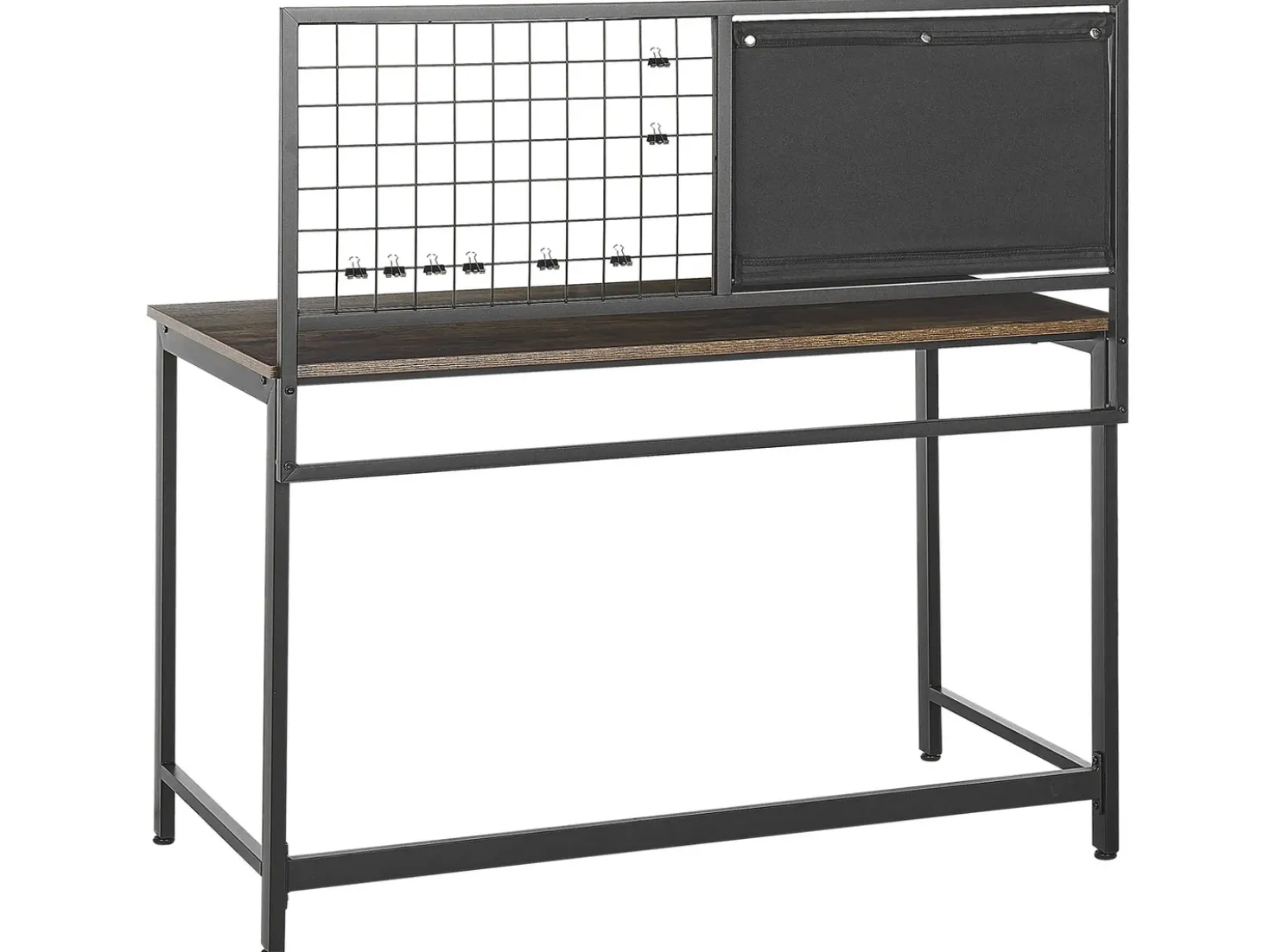Scrivania con organizer VINCE Nero 118 cm 60 cm