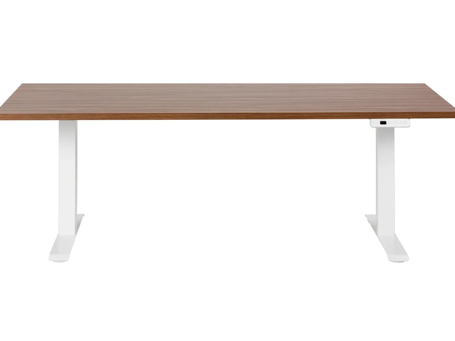 Scrivania elettrica regolabile in altezza DESTINES Marrone/Bianco 180 cm 80 cm