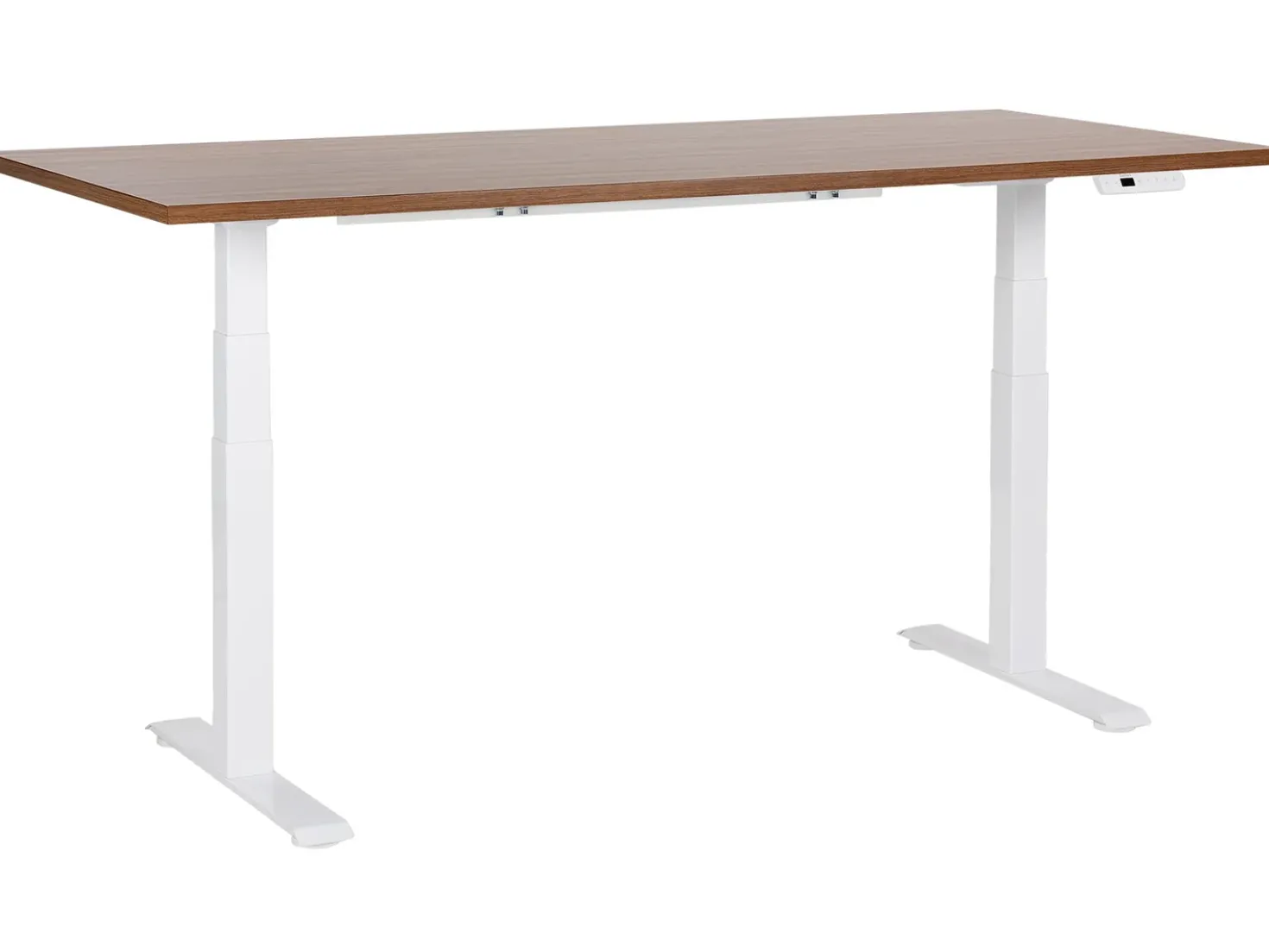Scrivania elettrica regolabile in altezza DESTINES Marrone/Bianco 180 cm 80 cm