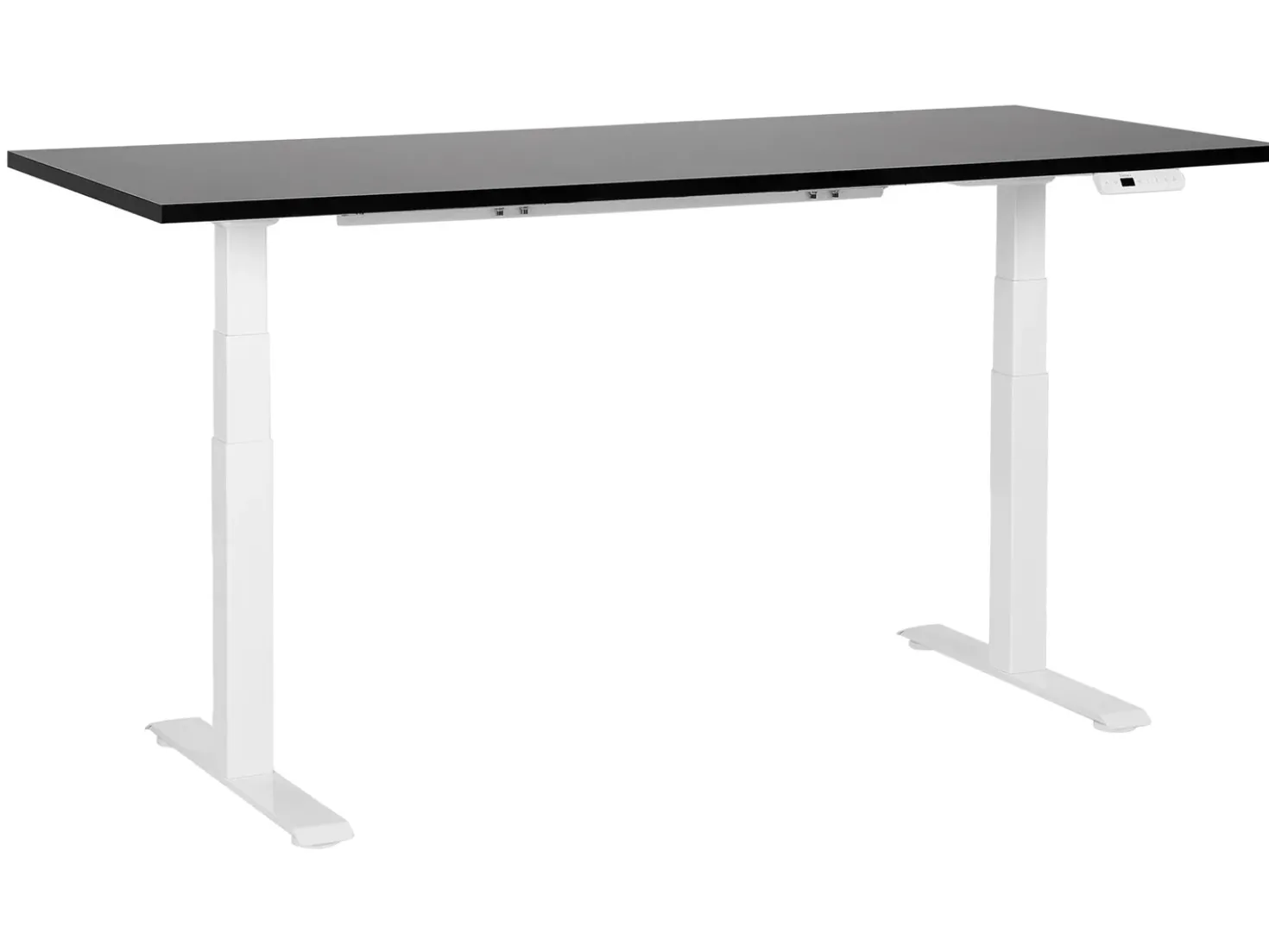 Scrivania elettrica regolabile in altezza DESTINES Nero/Bianco 180 cm 80 cm