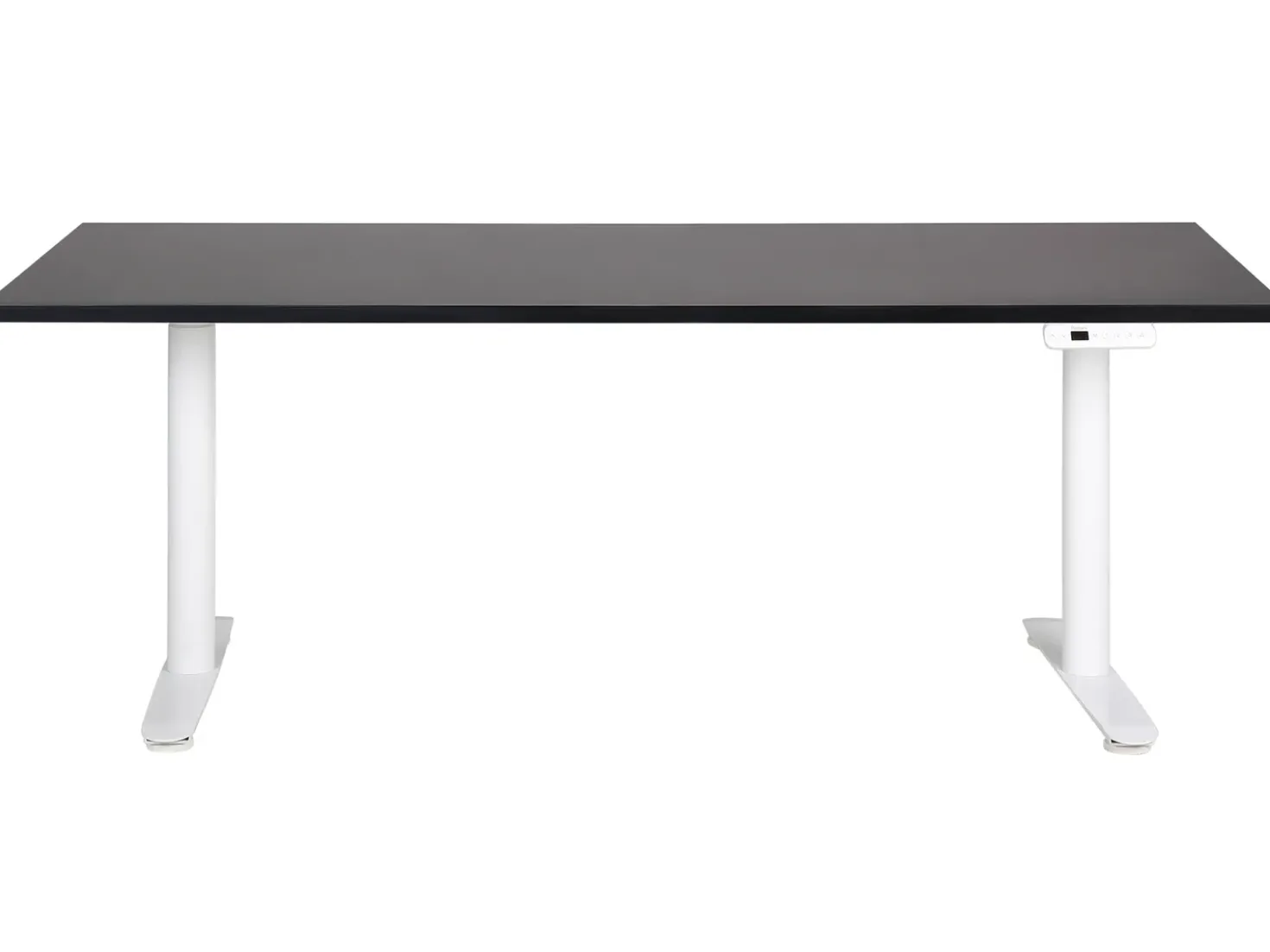 Scrivania elettrica regolabile in altezza DESTINAS Nero/Bianco 180 cm 80 cm