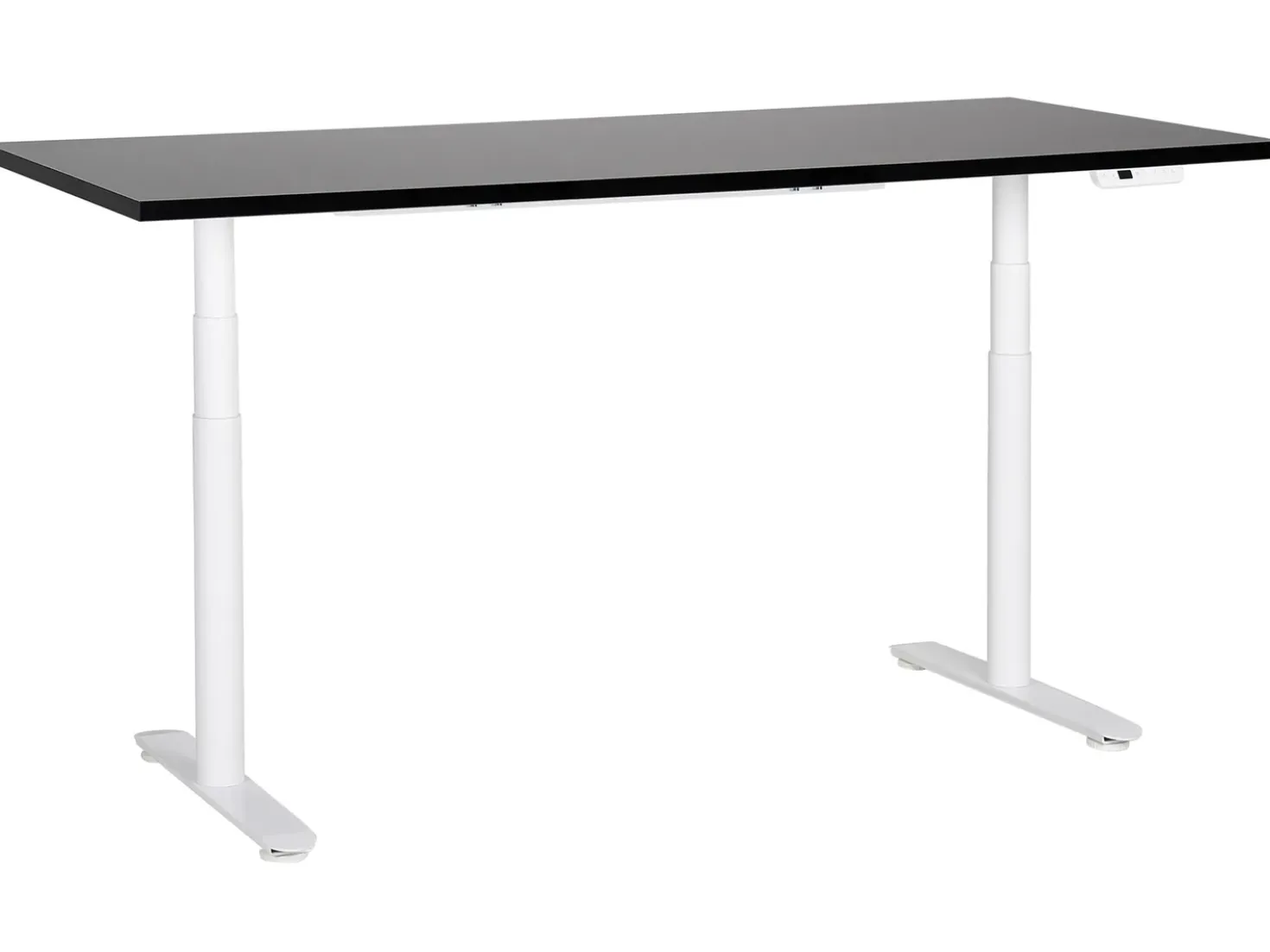 Scrivania elettrica regolabile in altezza DESTINAS Nero/Bianco 180 cm 80 cm