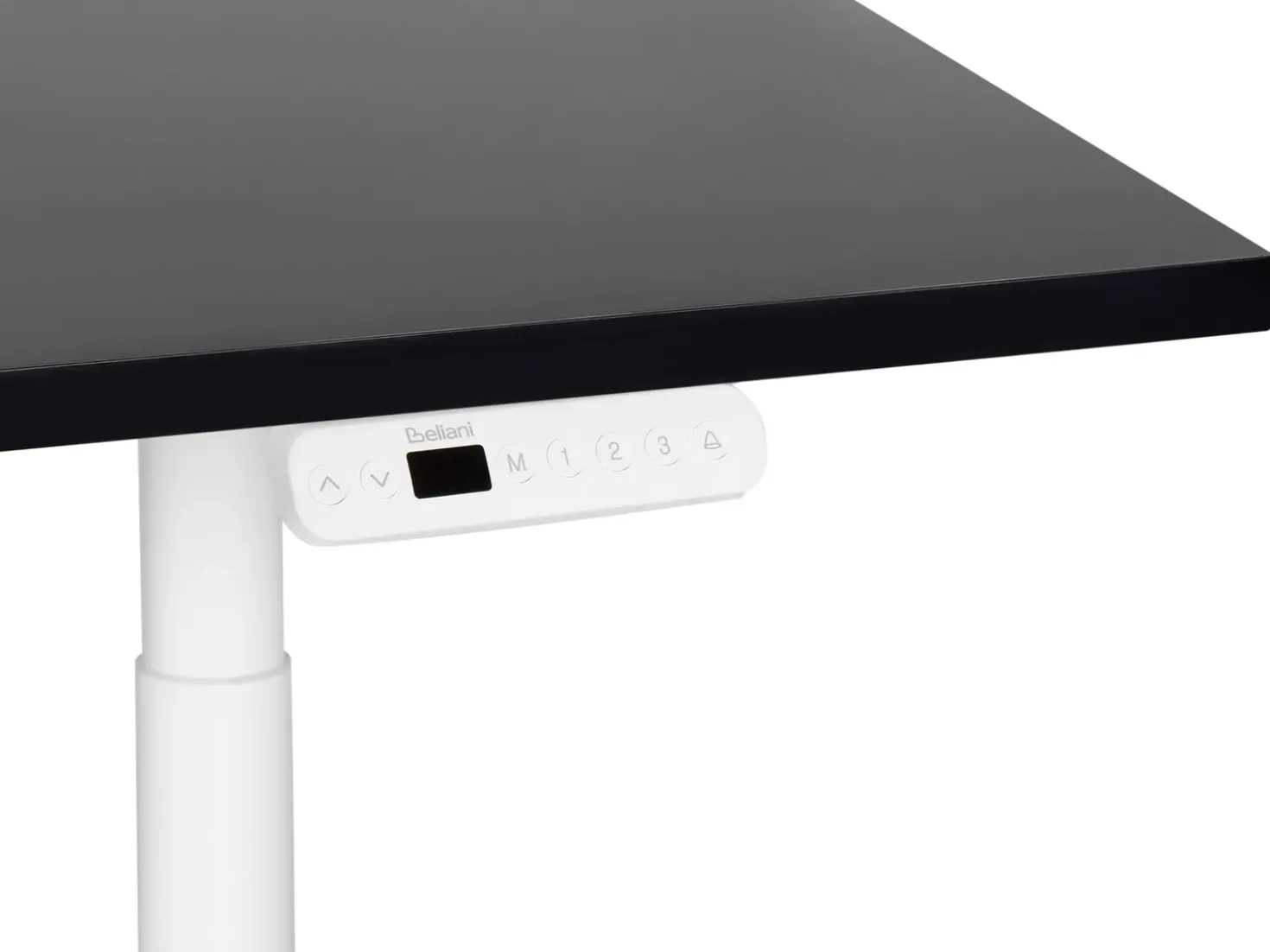 Scrivania elettrica regolabile in altezza DESTINAS Nero/Bianco 180 cm 80 cm
