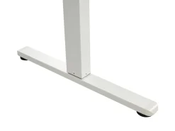 Scrivania elettrica regolabile in altezza LUCAMA Marrone chiaro/Bianco 120 cm 60 cm con porta USB