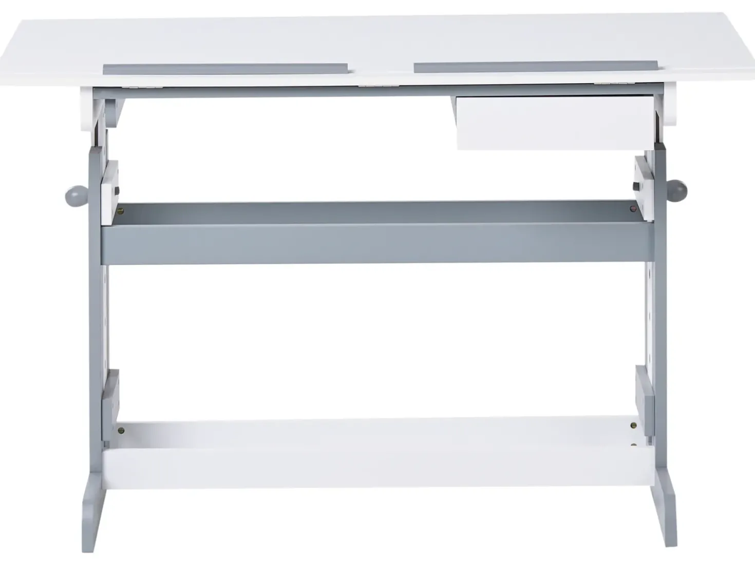 Scrivania manuale regolabile in altezza NANNUP Bianco 110 cm 53 cm