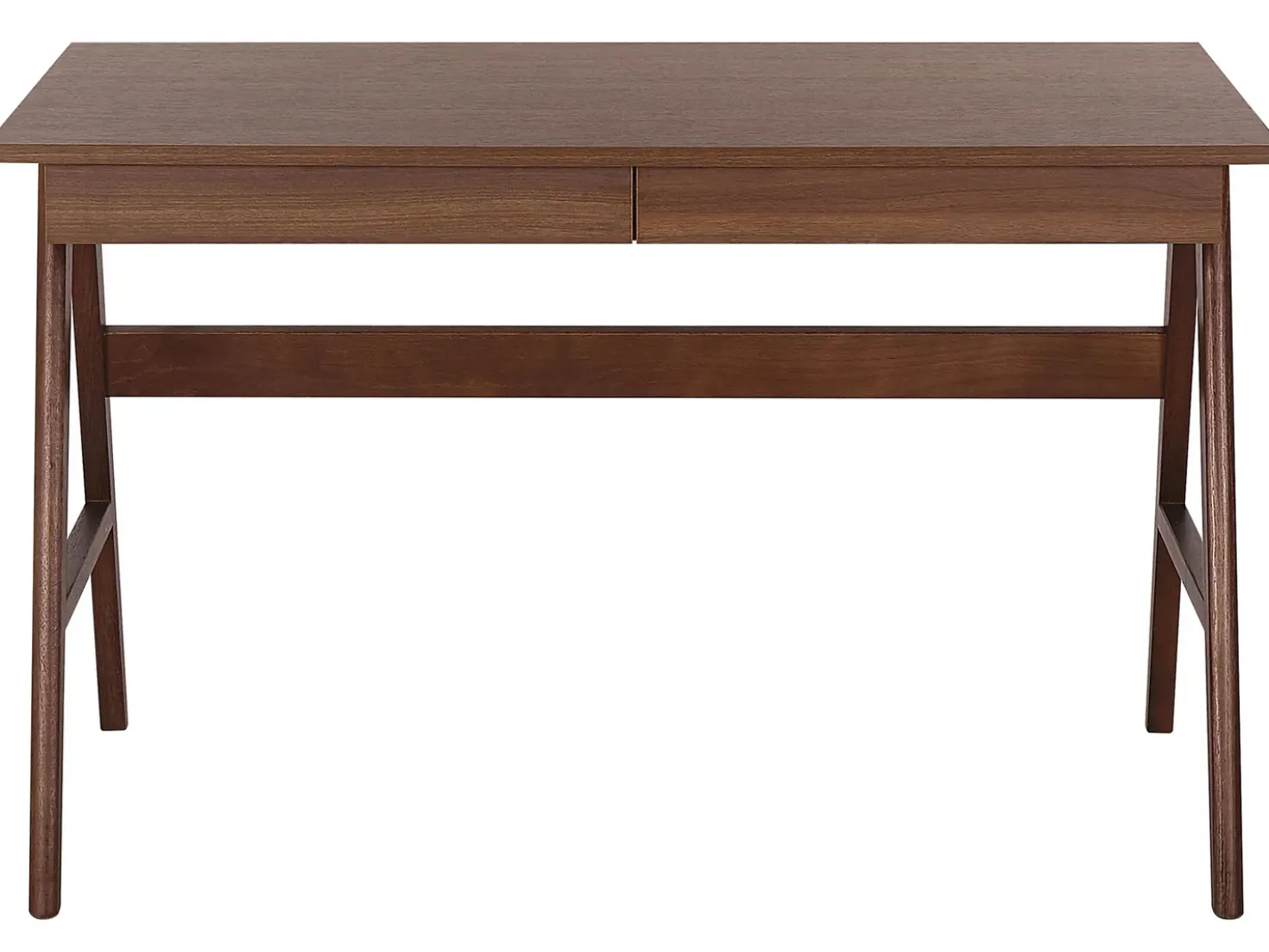 Scrivania SHESLAY Marrone scuro 120 cm 70 cm con Cassetti