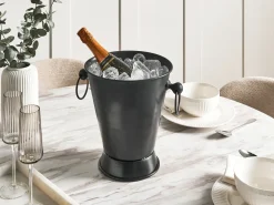 Discount Beliani Secchiello per il ghiaccio BIRMA Metallo Argento
