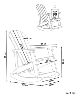 Online Beliani ADIRONDACK pastello Rosa