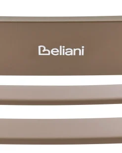 Best Beliani Sedia a dondolo da giardino TURI Metallo Tortora Beige