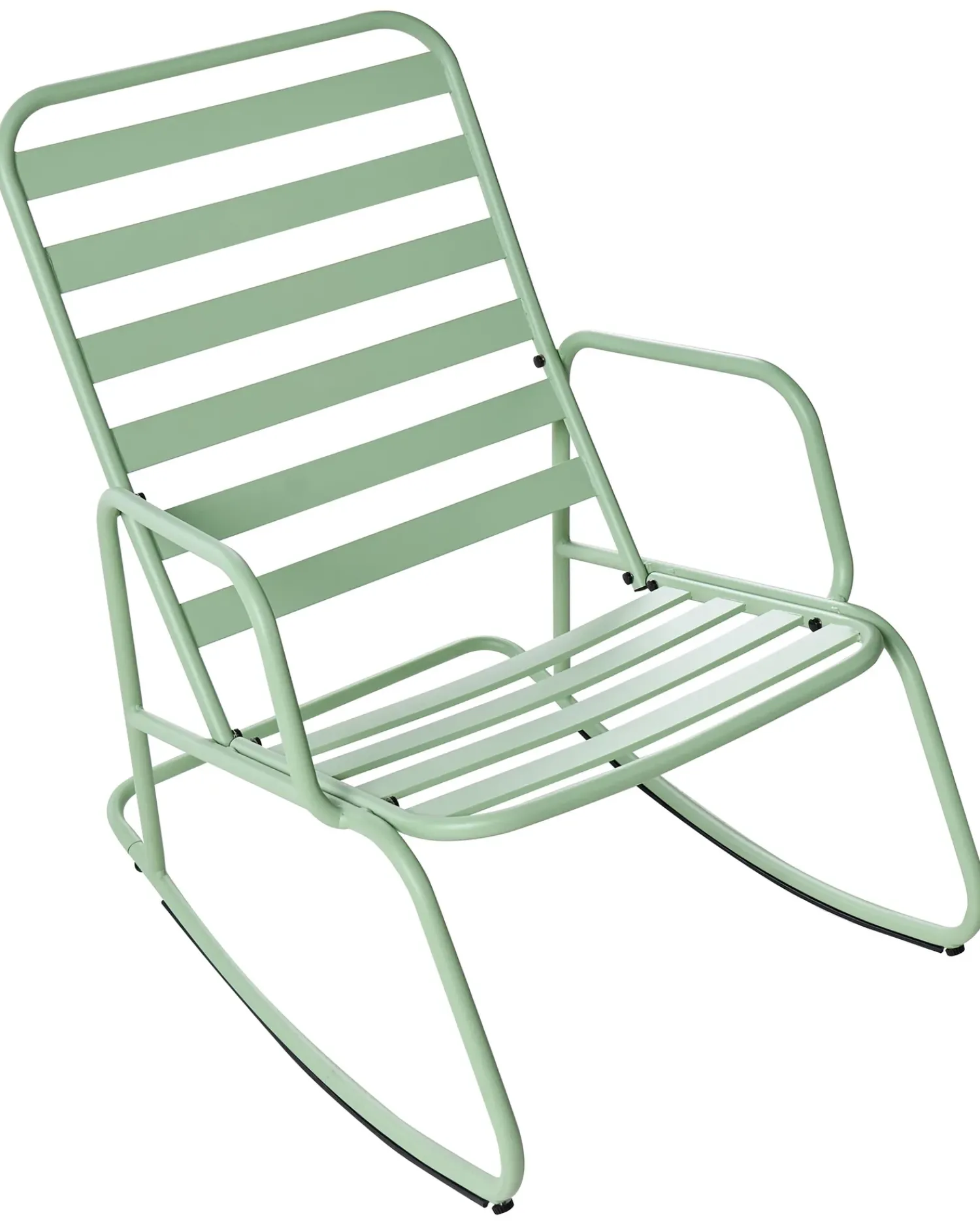 Best Beliani Sedia a dondolo da giardino TURI Metallo Verde