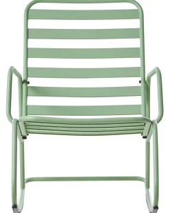 Best Beliani Sedia a dondolo da giardino TURI Metallo Verde
