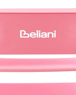 Beliani Sedia a dondolo da giardino TURI Metallo Rosa