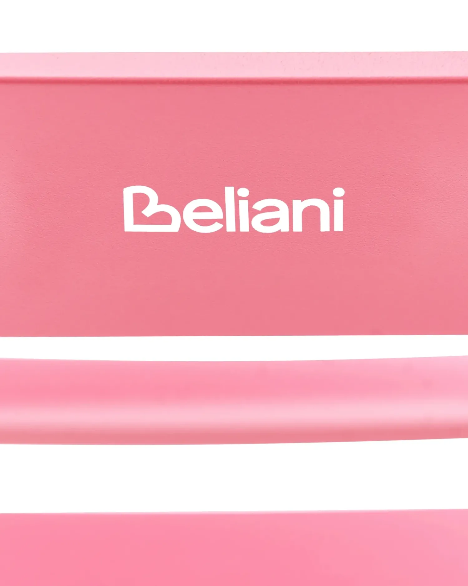 Beliani Sedia a dondolo da giardino TURI Metallo Rosa